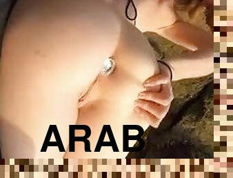 I found this white arabe (Moroccan) girl on the beach