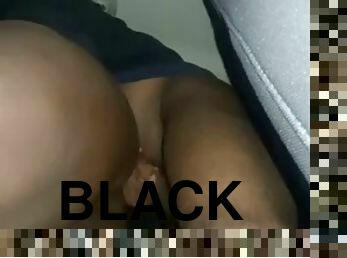 Black girl fucked in the back of the car