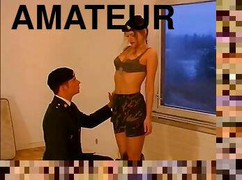 doggy, amatør, blowjob, hardcore, frekk, cowgirl, militær-military