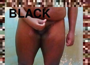 cul, baignade, grosse, masturbation, amateur, ejaculation-sur-le-corps, ébène, branlette, black, belle-femme-ronde