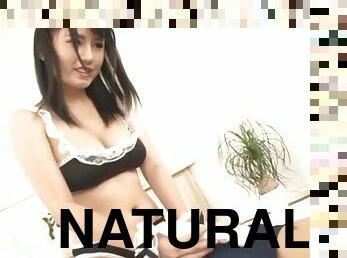 Satomi Sakai with big natural tits moans while being fucked