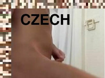 Hot college boy in bathroom ( CUMSHOT )