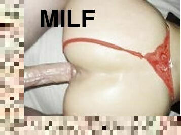 cul, gros-nichons, levrette, amateur, milf, latina, maman, ejaculation-interne, couple, butin