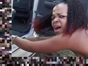 Ebony stepsister first sex in the car