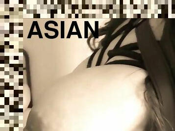asiatique, fête, hardcore, sexe-de-groupe, lingerie, hôtel