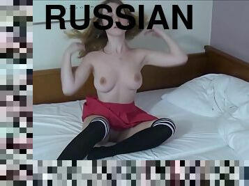 Russian chick enjoys while being fucked hard by her man - Natalia