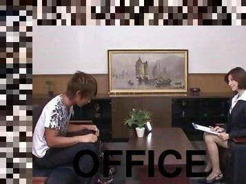 Dicking in the office with lovely Akari Asahina and her boss