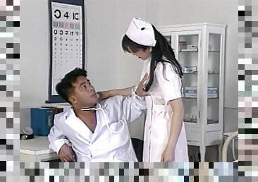 Japanese nurse gets fucked by her dirty boss - Hitomi Kouya