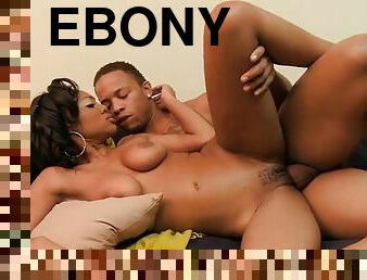 Good looking ebony getting dicked without mercy - Evanni Solei