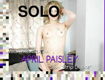 April Paisley - Sexy Strip Dance - BoppingBabes