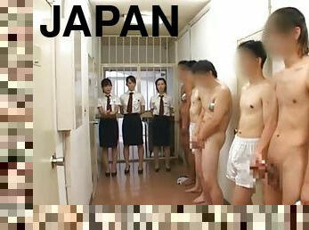 Japanese girls help them masturbate
