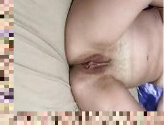 masturbation, chatte-pussy, amateur, milf, maman, française, blonde, solo, fumer