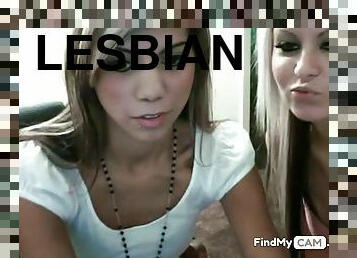 Two webcam lesbians having fun and masturbates