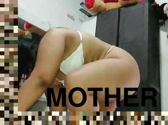 Thick stepmother recording herself for her lover