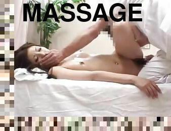 asiatisk, behåret, orgasme, japans, massage