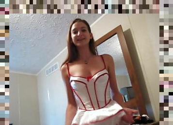 Naughty nurse gives heavy verbal humiliation