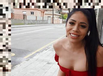 Gorgeous Latina Julia De Lucia gives head and gets fucked hard