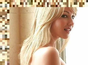 Kate Brenner gets naked in the shower and shows her shapes