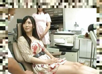 Asian Stunner Gets Fucked By Her Dentist & Assistant