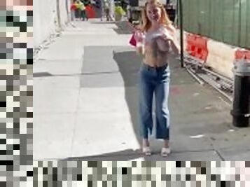 Flashing publicly in NYC !!