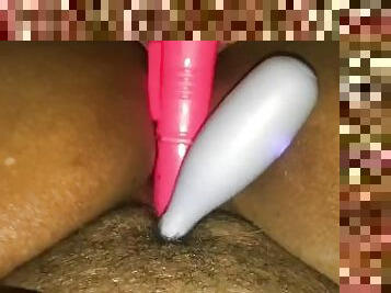 hunching my sticky hot pussy on my toys storage cut me off smh so fukin horny