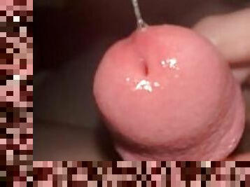 masturbation, amateur, ejaculation-sur-le-corps, énorme-bite, branlette, ejaculation, solo, humide, bite