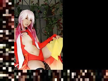Sexy Japanese girl in ?cosplay is teasing us in the park