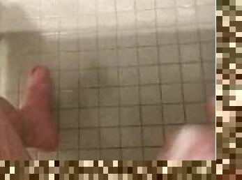 Public shower jerk session part 2