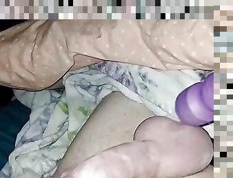 Fucking an 8&quot; dildo while I&#039;m home alone! 