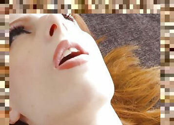 Redhead IR anal babe BBC drilled in closeup after BBC oral