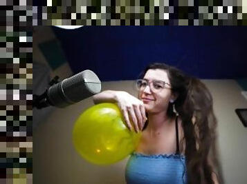 Giantess Blowing Up Balloons ASMR Roleplay