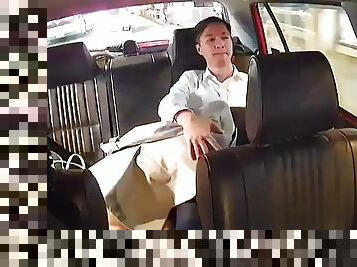 Taxi cam catch passenger bj at back seats