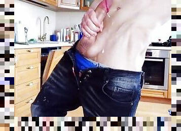 masturbation, monstre, orgasme, ejaculation-sur-le-corps, énorme-bite, gay, maison, compilation, secousses, sperme