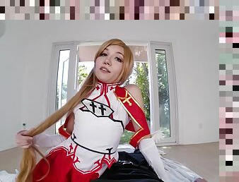 Maya Woulfe as Yuuki Asuna - Sword Art Online XXX Parody VR Porn