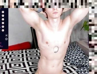 far, kæmpestor-pik, bøsse, liderlig, webcam, solo, farmand, muskuløs, twink, tatovering