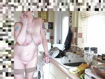 Aunt Judys And Layla Bird - Free Premium Video Xxx - Busty 56yo Mature Housewife Sucks Your Cock In The Kitchen (pov)