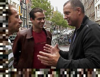 In Amsterdam's red light district he gets to fuck a hooker