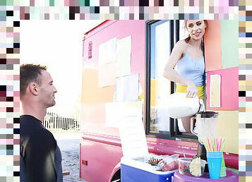 Anya Olsen gets fucked in the food truck