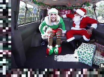 Christmas special in the bang bus for cute Maddie Winters