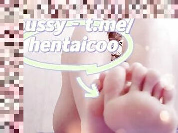 18 YO beautiful feet close up barefoot! t.me/hentaicoo