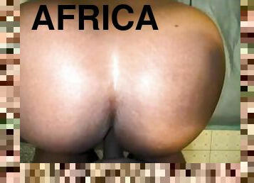 cur, capra, servitoare, negru, fundulet, african