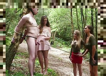 Cfnm Femdom Babes Deepthroat Bondage Dude Cock Outdoor