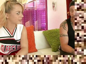 Hardcore fucking with sexy blonde cheerleader Aurora Monroe. HD