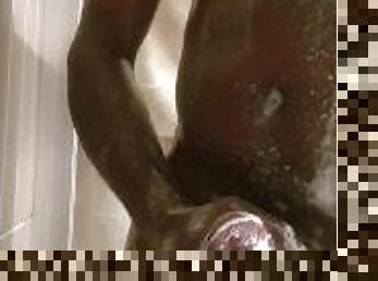 Another "milking" in the shower