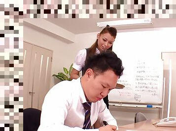 Noyuri Sakano attacked by a pussy craving office worker