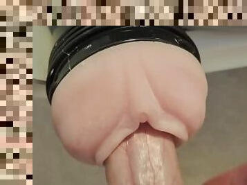 Fucking my Fleshlight huge POV cumshot