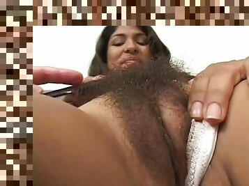 Fucking The Latina Laurie Vargas And Her Hairy Pussy in A Threesome