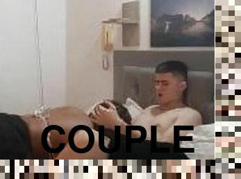 Real couple on first date fucking at the motel