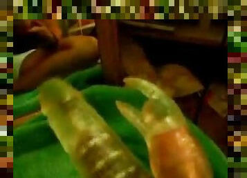 Watch this hot video of a horny chick fucking dildo