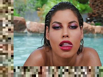 There is nothing better for Bridgette B than a sex by the pool
